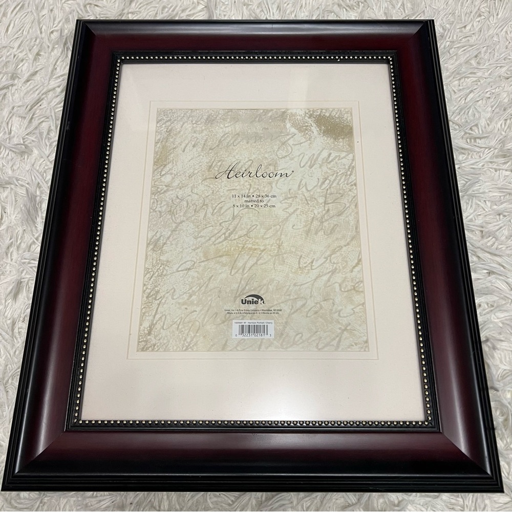 heirloom frame 8x10 Antique Style Red Black And Gold  Has Some Flaws See Photos